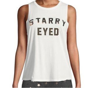 Spiritual Gangster Starry Eyed Tank Top , Sz Small , Color - White